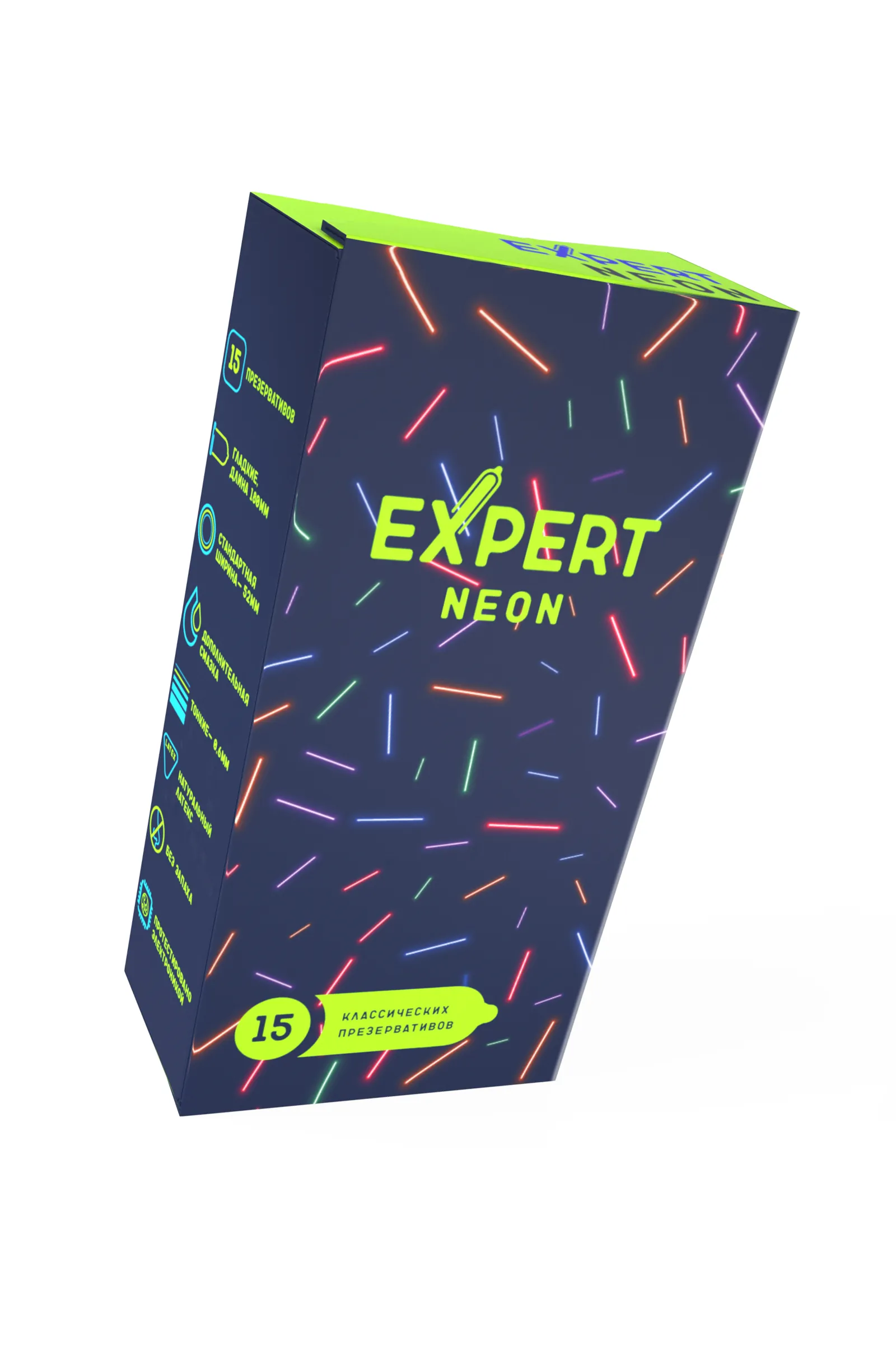 Презервативы EXPERT Neon 15 шт. (светящиеся)