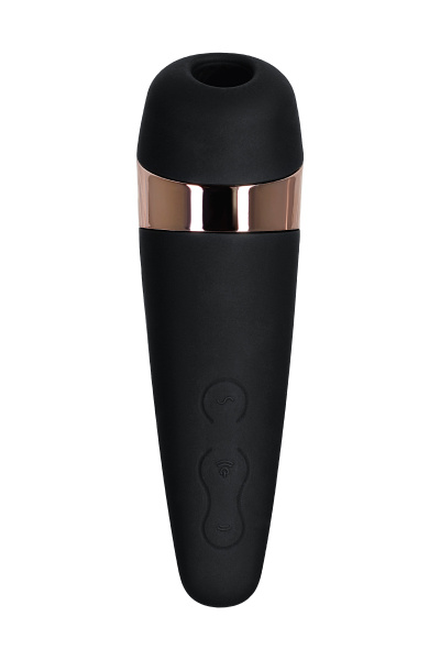Вакуум-волновой бесконтактный стимулятор  клитора Satisfyer PRO 3 VIBRATION, силикон, черный, 14 см