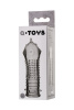 Насадка TOYFA A-Toys, Прозрачная, 14,7 см, Ø 3,5