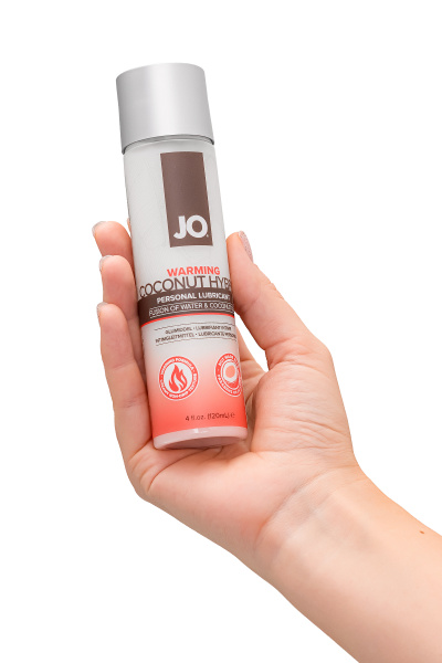 Гибридный лубрикант на основе воды и кокосового масла JO Coconut Hybrid Warming разогревающий, 120мл