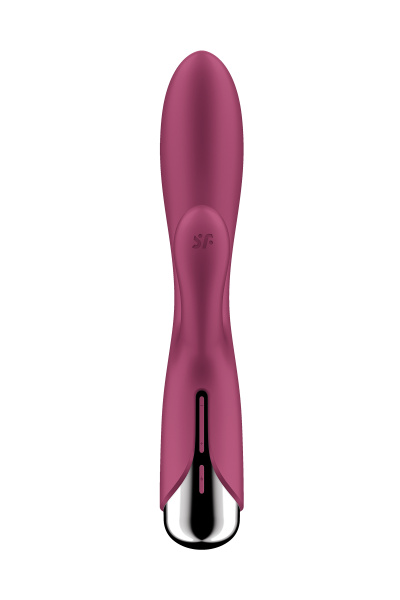 Вибратор-кролик с ротацией Satisfyer Spinning Rabbit 1, силикон, бордовый, 20,5 см