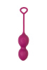 Вагинальные шарики L'Eroina Moussy, силикон, бордовый, 17 см